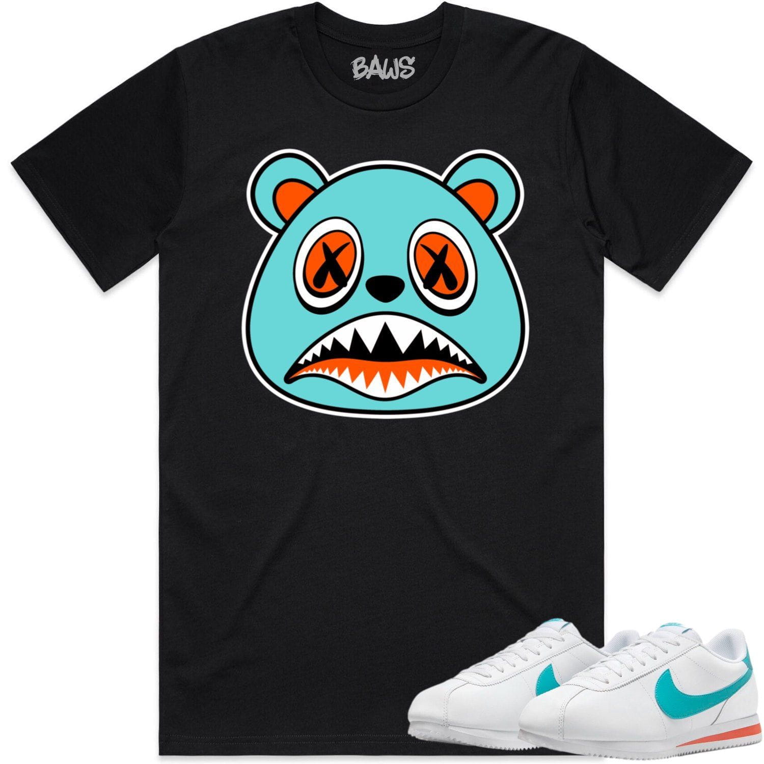 Miami Cortez Dolphins Shirt - Dolphins Sneaker Tees - Baws Bear