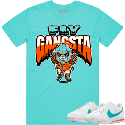 Miami Dolphin Cortez Shirt - Cortez Sneaker Tees - Fly Gangsta