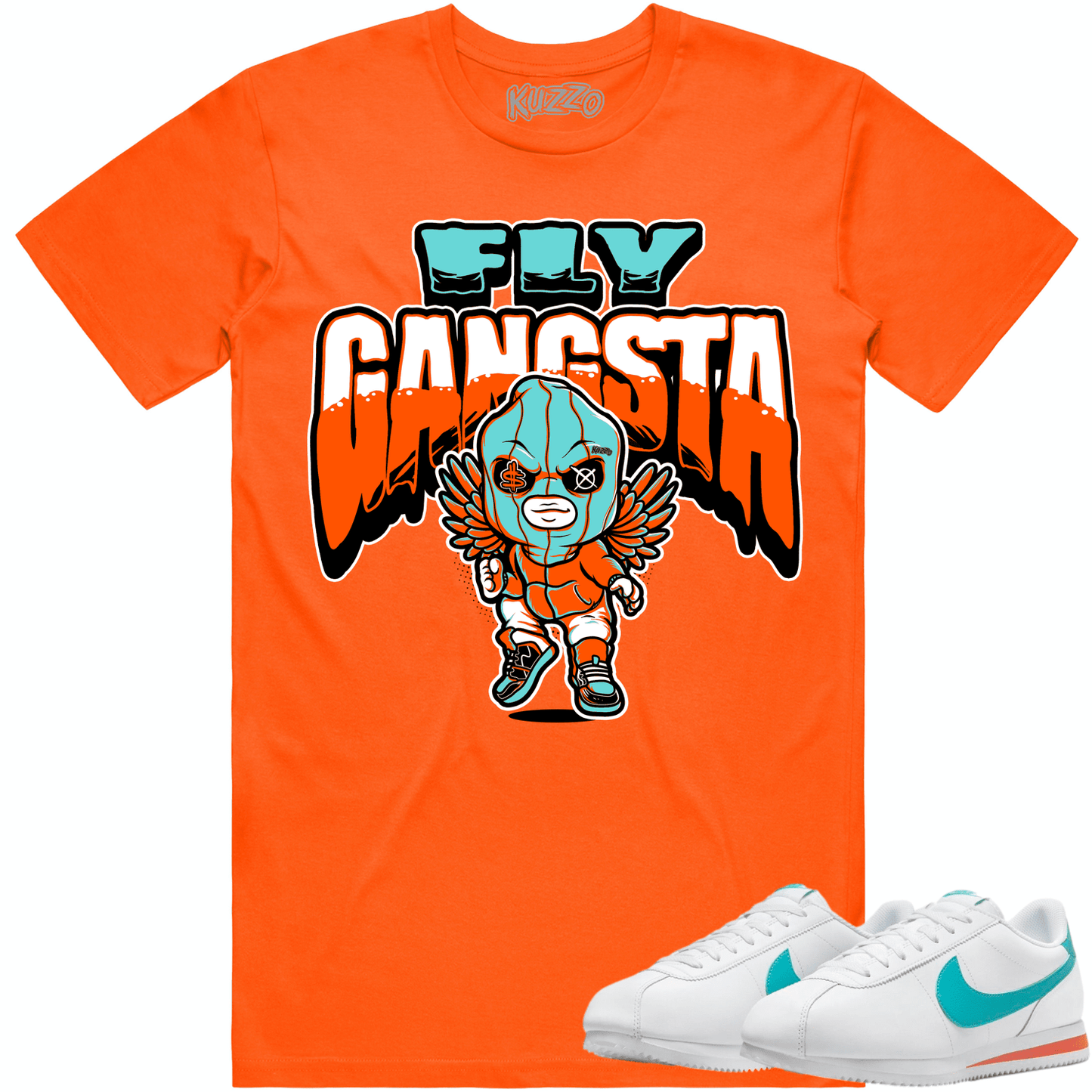 Miami Dolphin Cortez Shirt - Cortez Sneaker Tees - Fly Gangsta