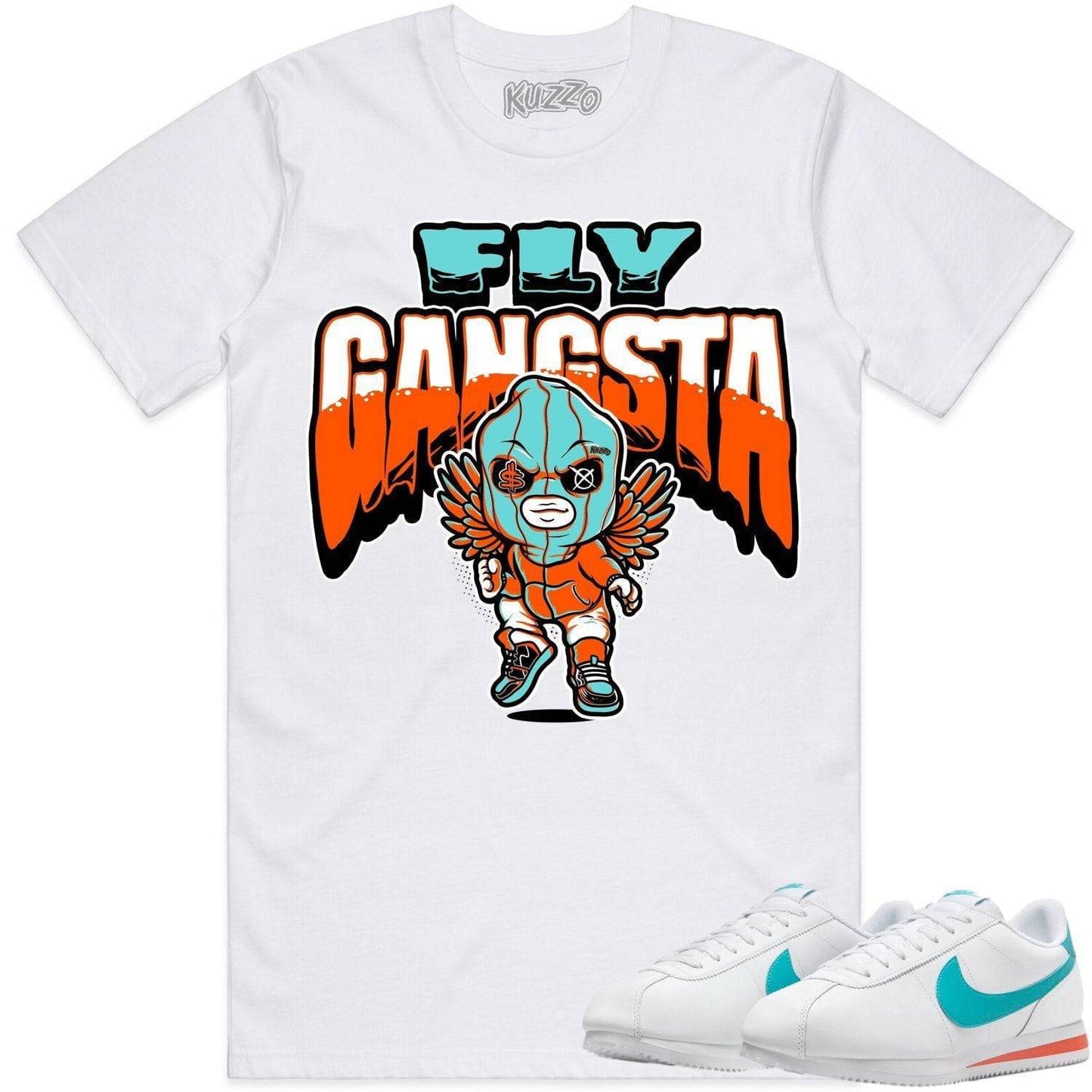 Miami Dolphin Cortez Shirt - Cortez Sneaker Tees - Fly Gangsta