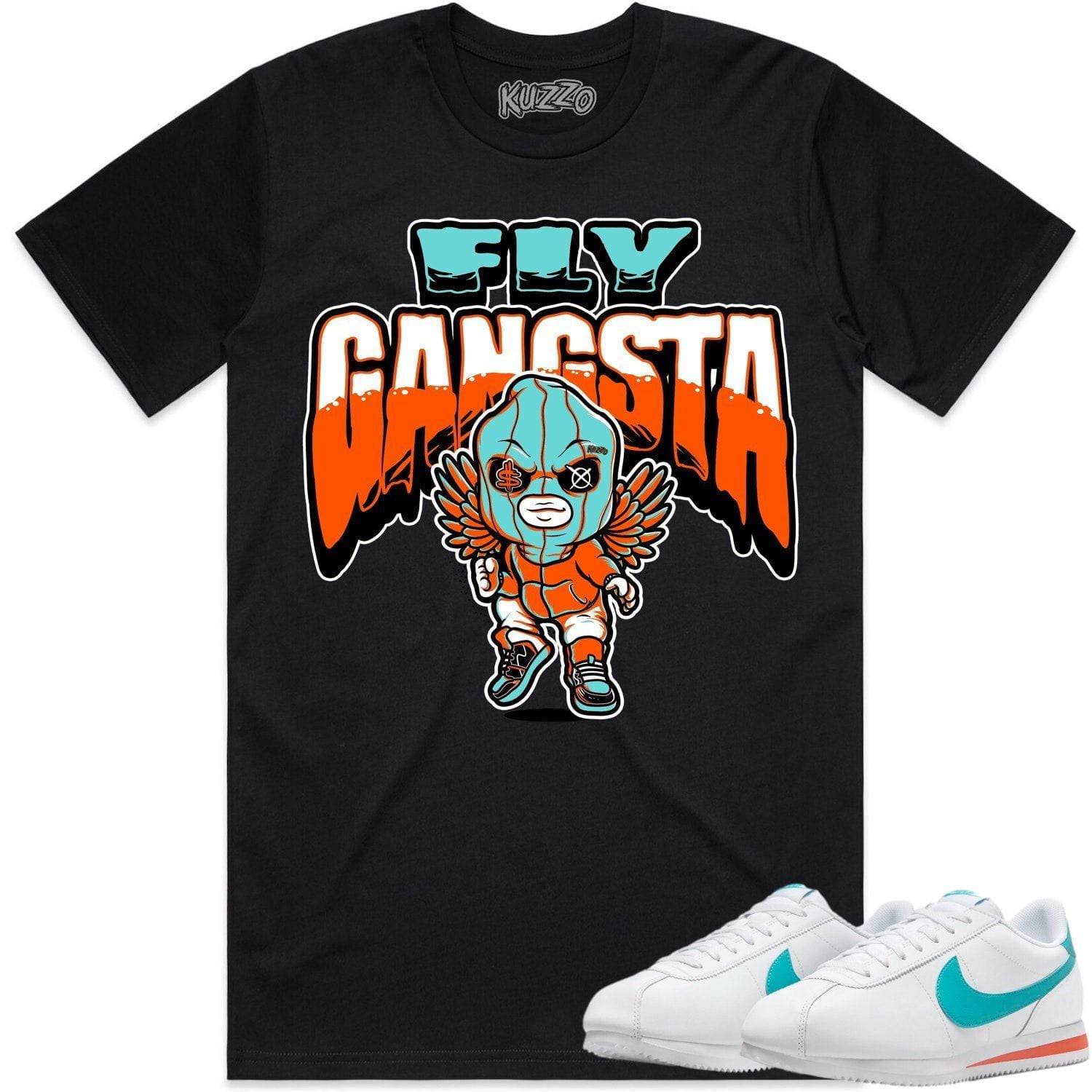 Miami Dolphin Cortez Shirt - Cortez Sneaker Tees - Fly Gangsta