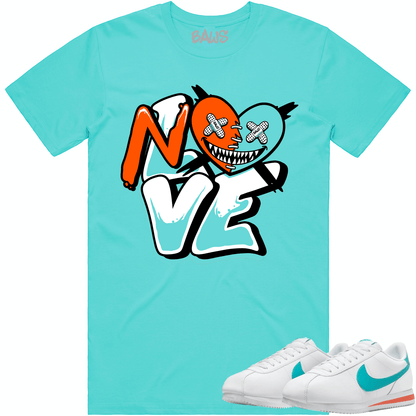 Miami Dolphin Cortez Shirt - Cortez Sneaker Tees - No Love Baws