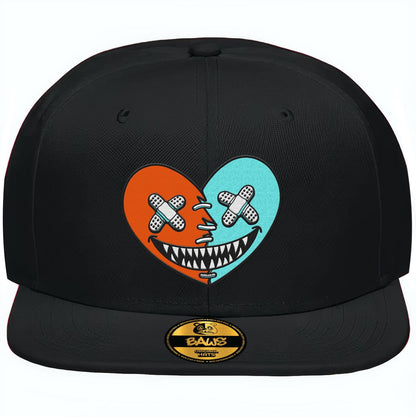 Miami Dolphin Dunks Fitted Hats - Miami Heart Baws