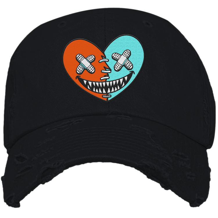 Miami Dolphin Dunks Hats - Miami Dunks Dad Hats - Miami Heart Baws