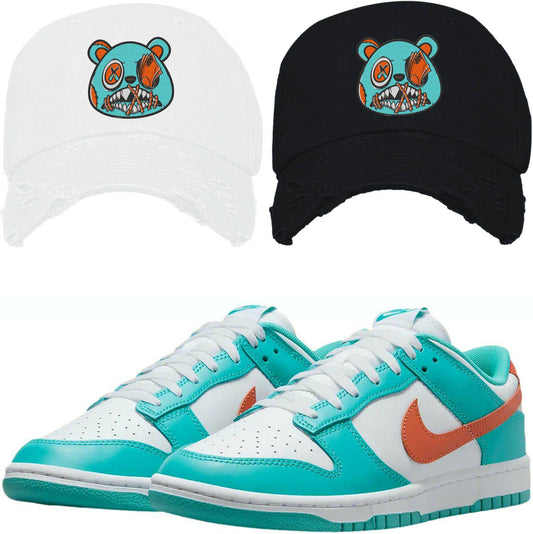 Miami Dolphin Dunks Hats - Miami Dunks Dad Hats - Miami Money Talks