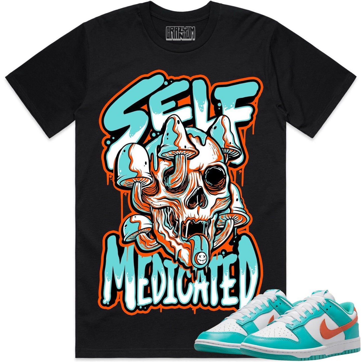 Miami Dolphin Dunks Shirts- Dunks Sneaker Tees - Self Medicated