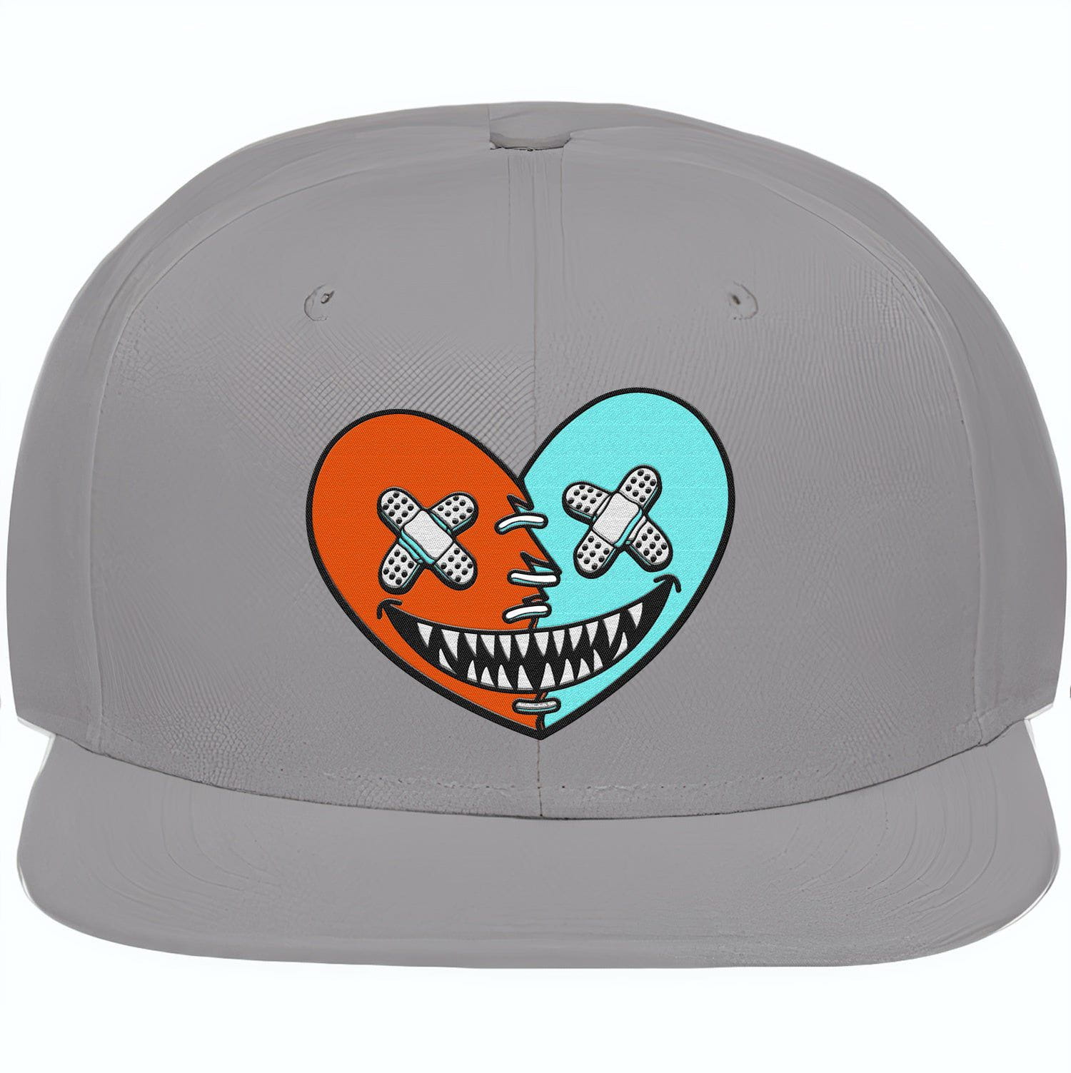 Miami Dolphin Dunks Snapback Hats - Miami Heart Baws