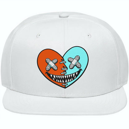 Miami Dolphin Dunks Snapback Hats - Miami Heart Baws