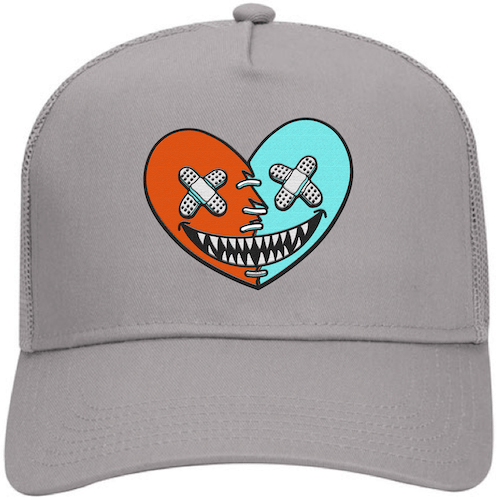 Miami Dolphin Dunks Truckers - Dolphin Trucker Hats - Miami Heart Baws