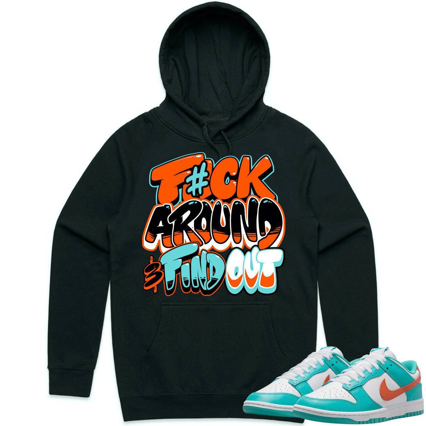 Miami Dunks Hoodie - Dolphins Dunks Hoodies - Miami F#CK