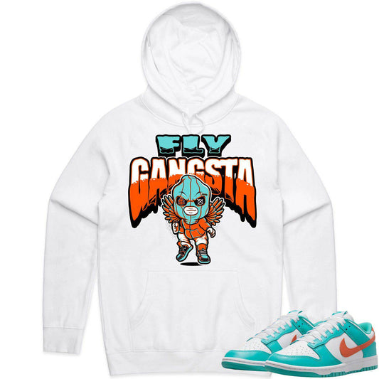 Miami Dunks Hoodie - Dolphins Dunks Hoodies - Miami Fly Gangsta