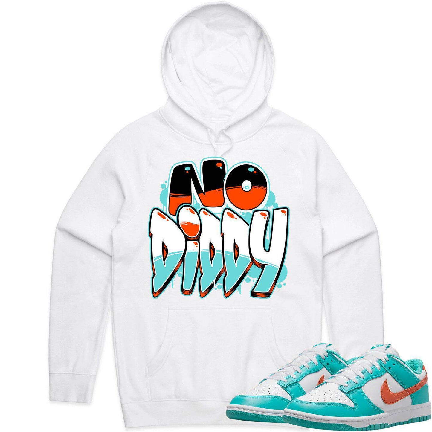 Miami Dunks Hoodie - Dolphins Dunks Hoodies - Miami NoDiddy