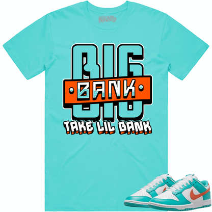 Miami Dunks Shirt - Dolphins Dunks Sneaker Tees - Big Bank