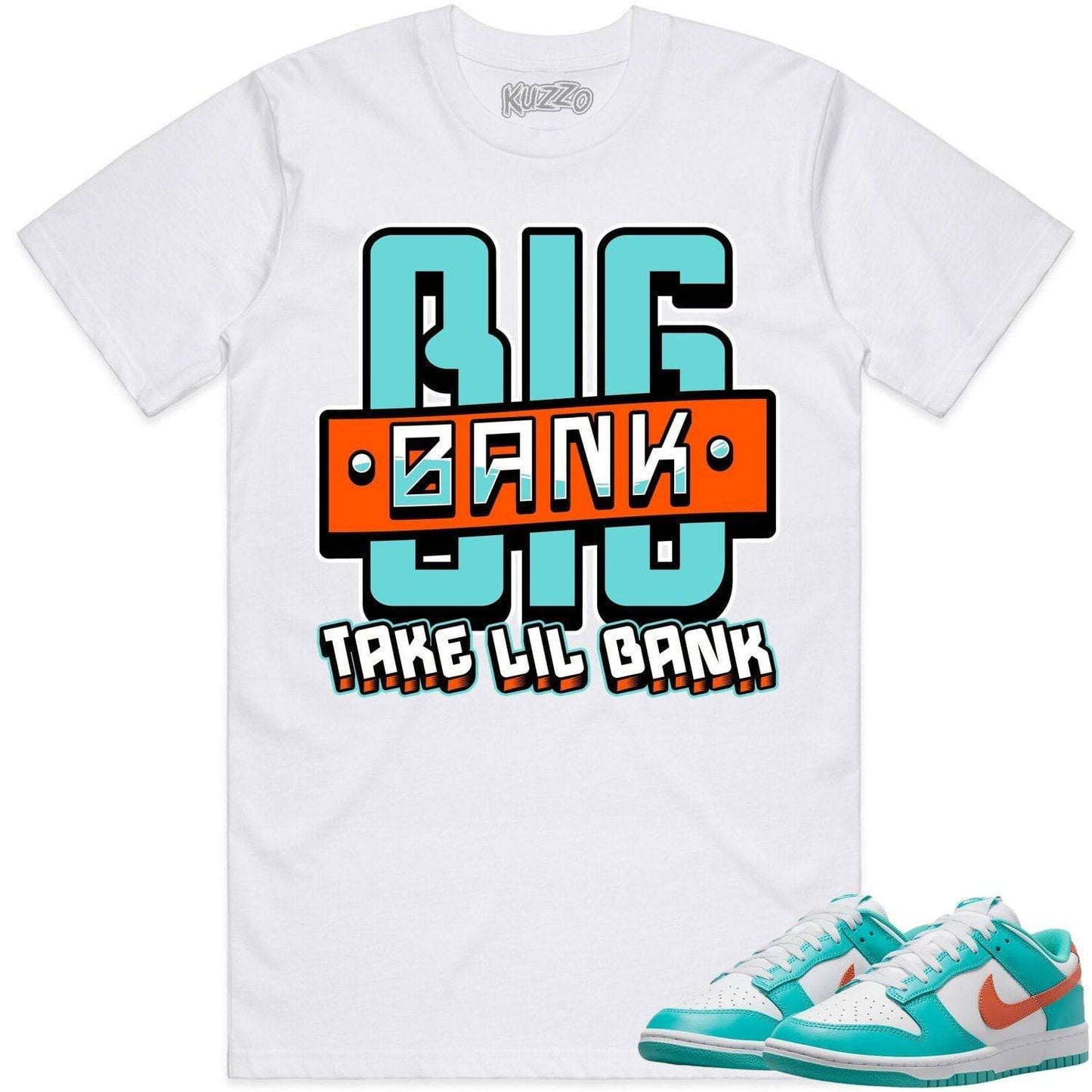 Miami Dunks Shirt - Dolphins Dunks Sneaker Tees - Big Bank