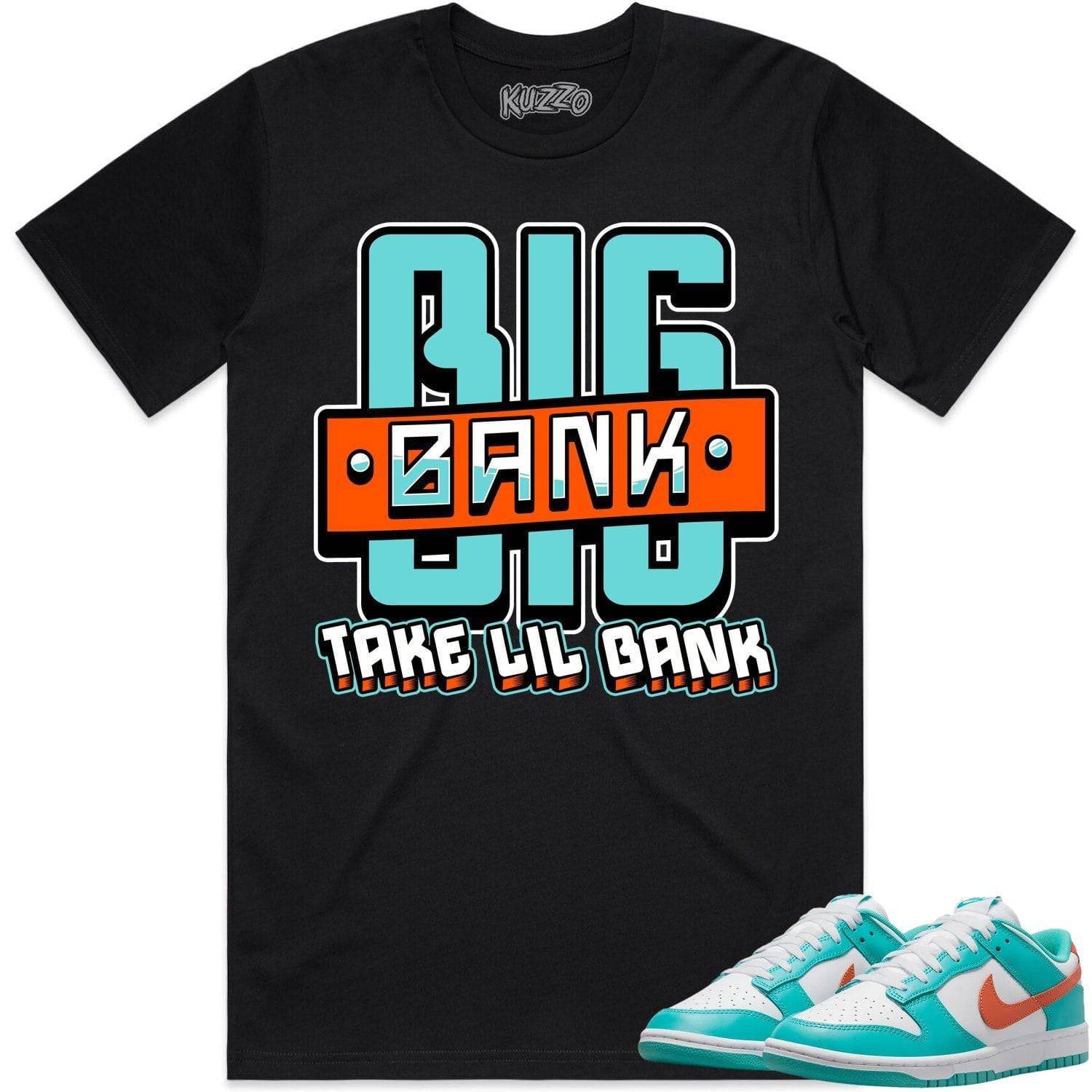 Miami Dunks Shirt - Dolphins Dunks Sneaker Tees - Big Bank