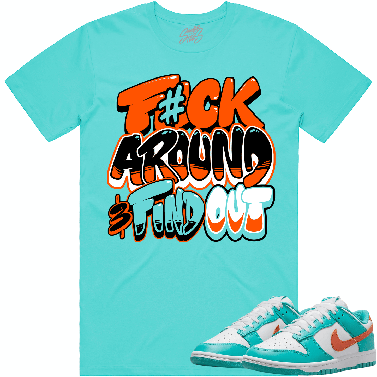 Miami Dunks Shirt - Dolphins Dunks Sneaker Tees - F#CK