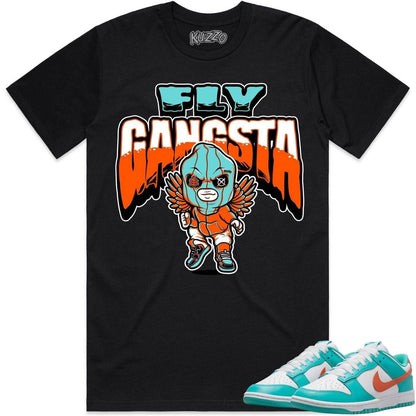 Miami Dunks Shirt - Dolphins Dunks Sneaker Tees - Fly Gangsta