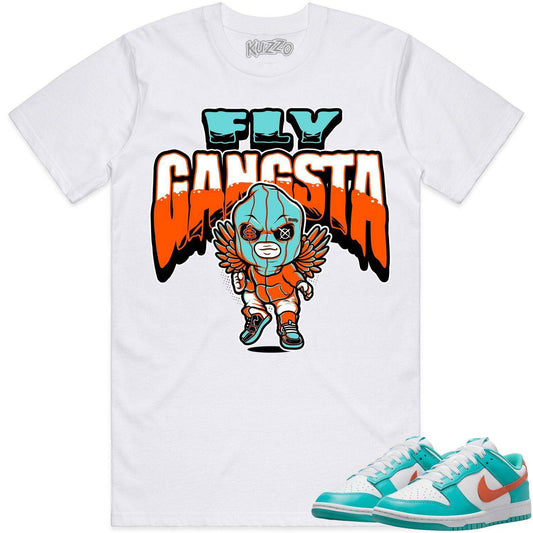 Miami Dunks Shirt - Dolphins Dunks Sneaker Tees - Fly Gangsta