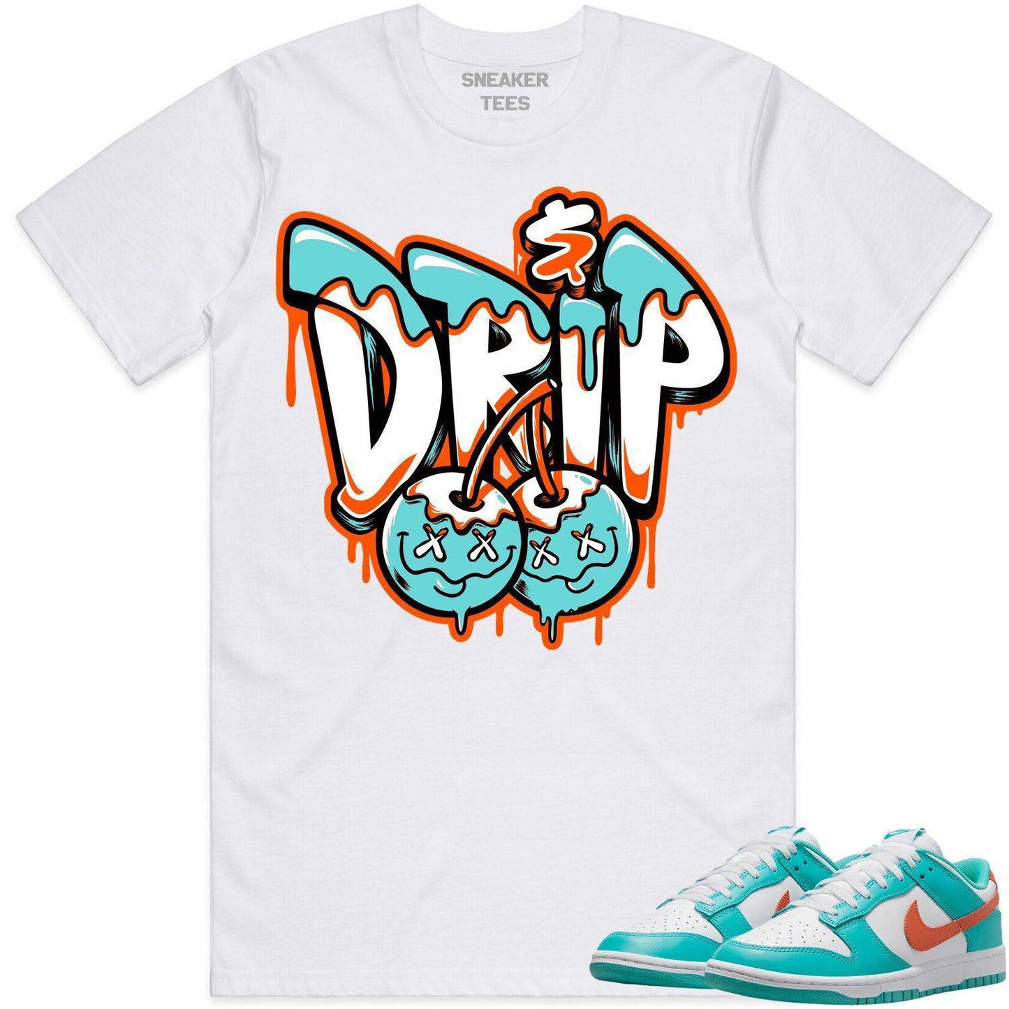 Miami Dunks Shirt - Dolphins Dunks Sneaker Tees - Money Drip