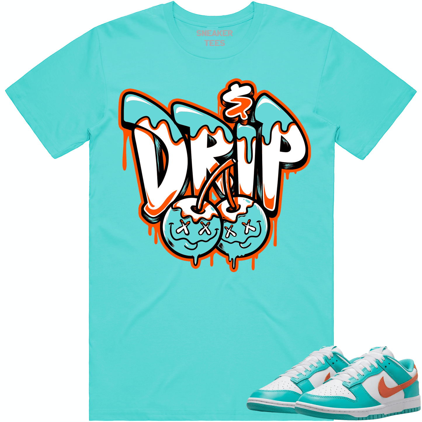 Miami Dunks Shirt - Dolphins Dunks Sneaker Tees - Money Drip