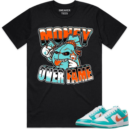 Miami Dunks Shirt - Dolphins Dunks Sneaker Tees - Money Over Fame