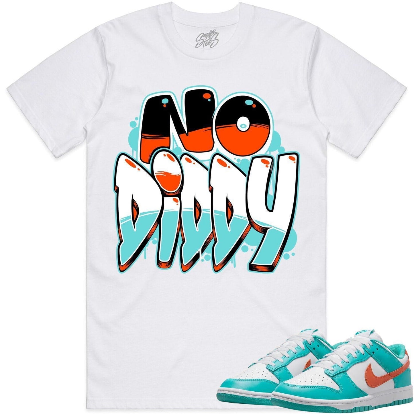 Miami Dunks Shirt - Dolphins Dunks Sneaker Tees - NoDiddy