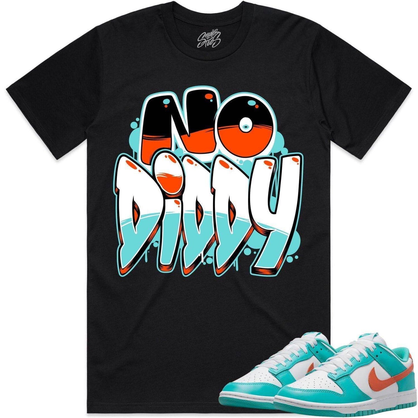 Miami Dunks Shirt - Dolphins Dunks Sneaker Tees - NoDiddy