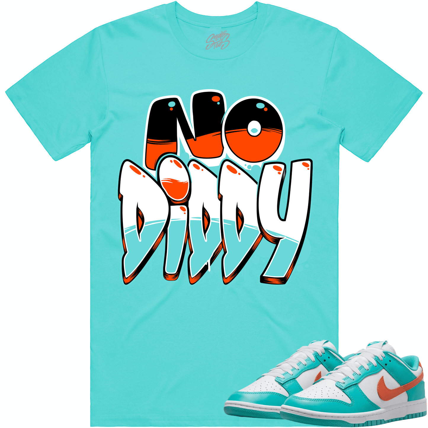 Miami Dunks Shirt - Dolphins Dunks Sneaker Tees - NoDiddy