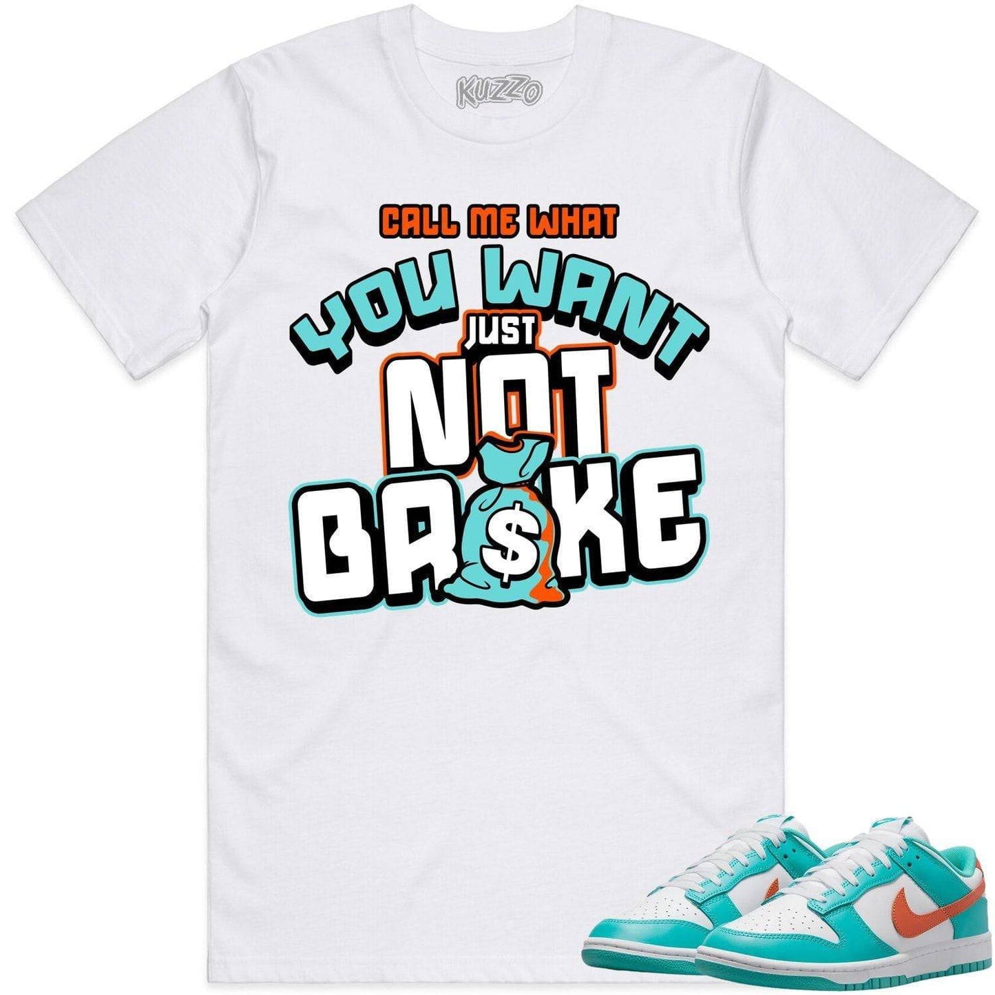 Miami Dunks Shirt - Dolphins Dunks Sneaker Tees - Not Broke