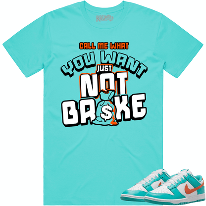 Miami Dunks Shirt - Dolphins Dunks Sneaker Tees - Not Broke