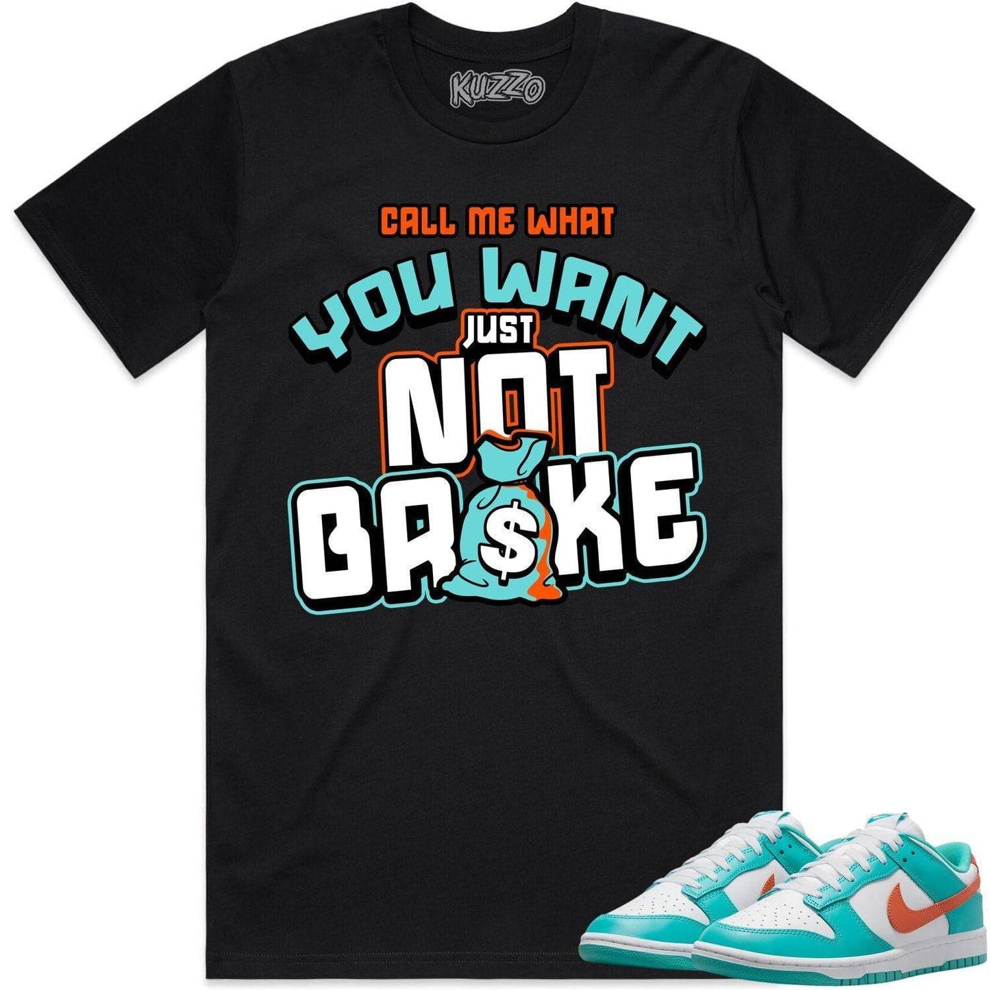 Miami Dunks Shirt - Dolphins Dunks Sneaker Tees - Not Broke