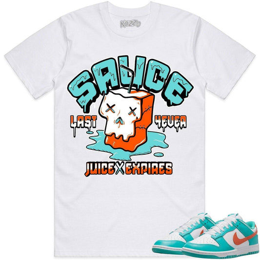 Miami Dunks Shirt - Dolphins Dunks Sneaker Tees - Sauce