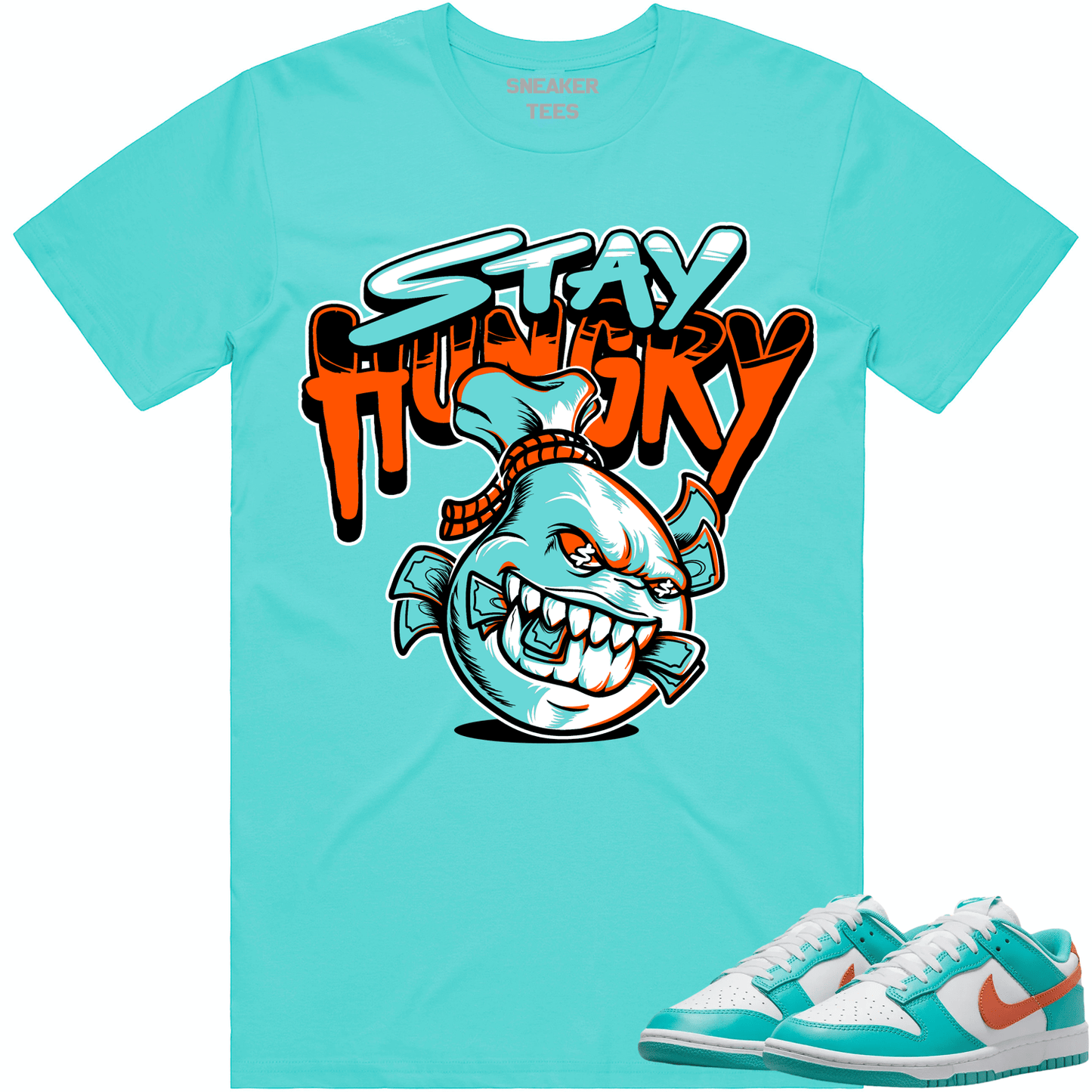 Miami Dunks Shirt - Dolphins Dunks Sneaker Tees - Stay Hungry