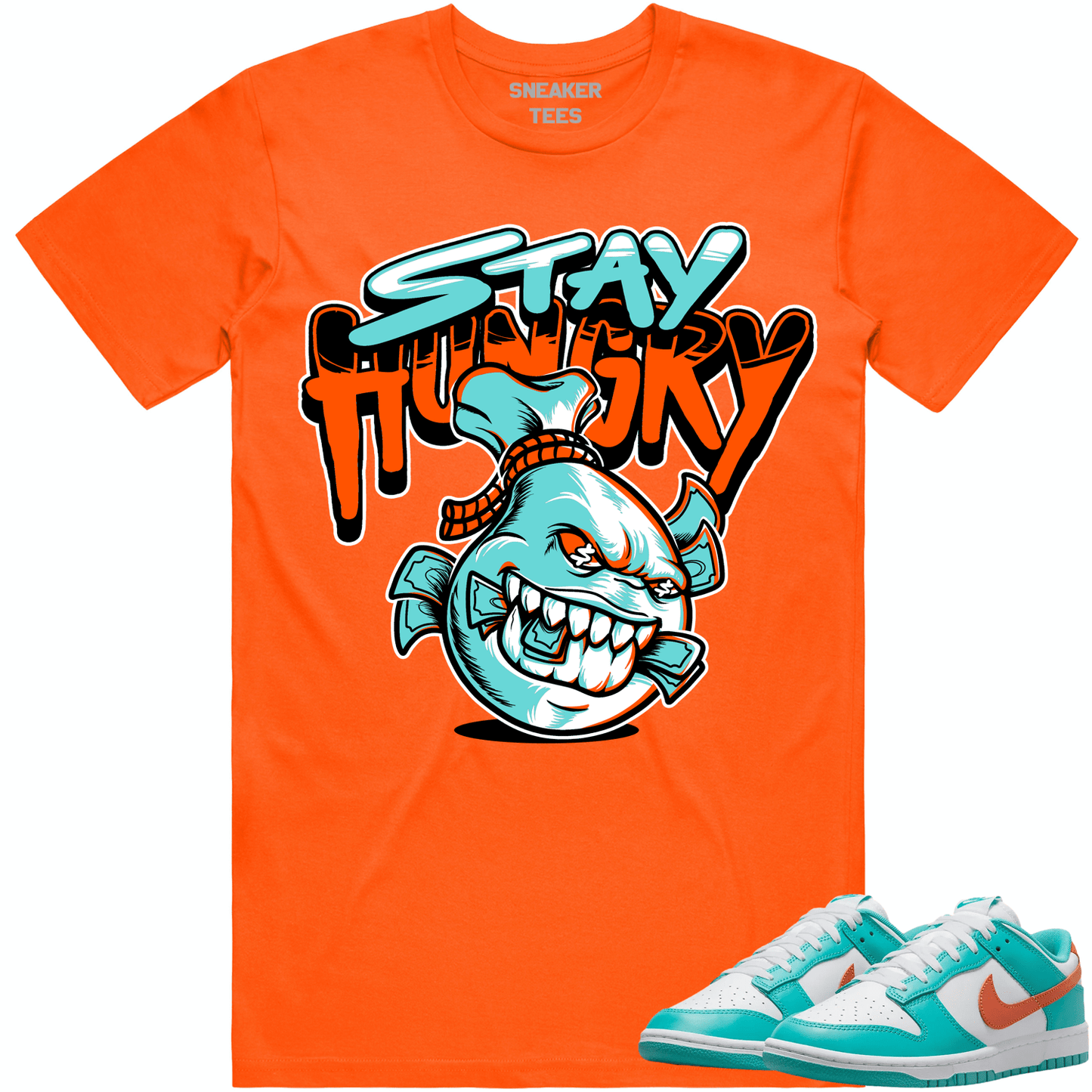 Miami Dunks Shirt - Dolphins Dunks Sneaker Tees - Stay Hungry