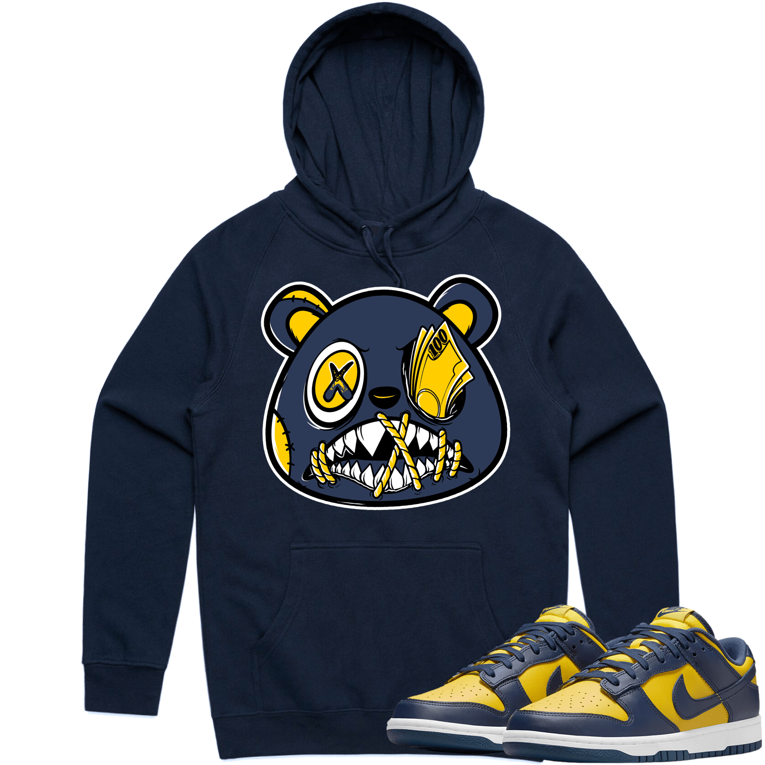 Michigan Dunks Hoodie - Michigan Dunks Hoodies - Money Talks Baws