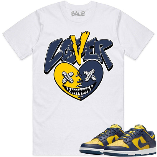 Michigan Dunks Shirt - Michigan Dunks Sneaker Tees - Lover Loser Baws