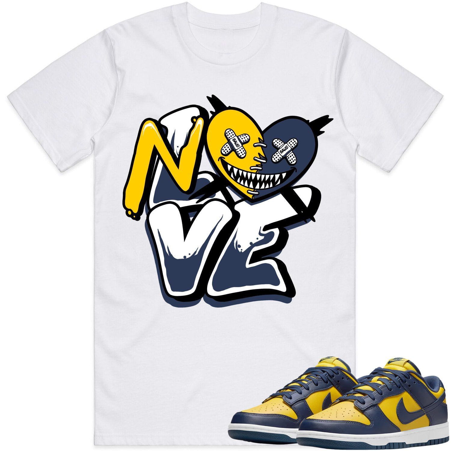 Michigan Dunks Shirt - Michigan Dunks Sneaker Tees - No Love Baws