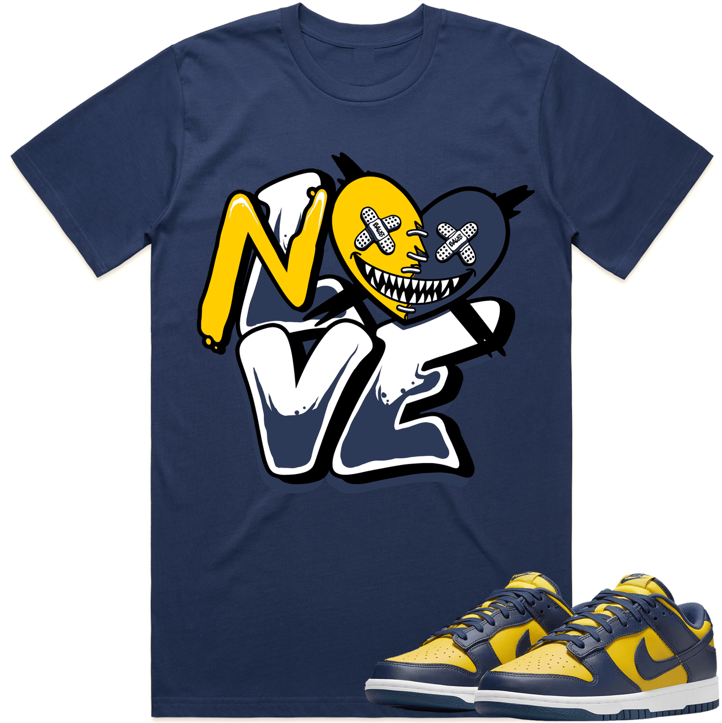 Michigan Dunks Shirt - Michigan Dunks Sneaker Tees - No Love Baws