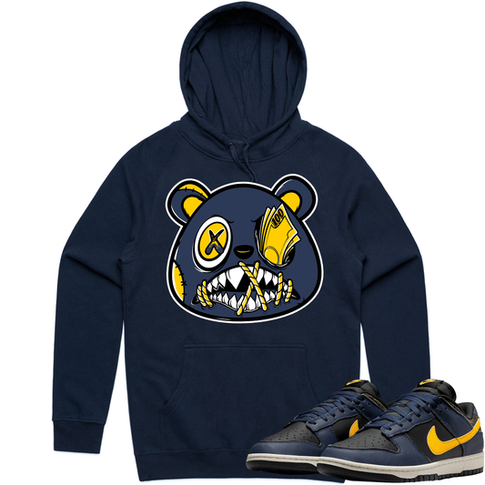 Michigan Vintage Dunks Hoodie - Dunks Hoodies - Money Talks Baws