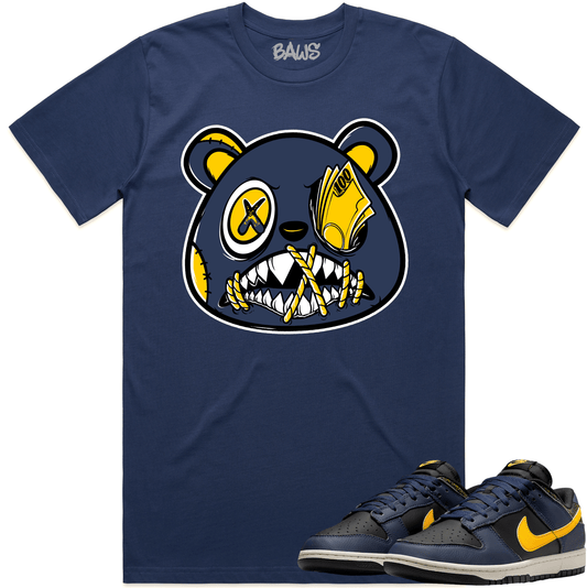 Michigan Vintage Dunks Shirt - Dunks Sneaker Tees - Money Talks Baws