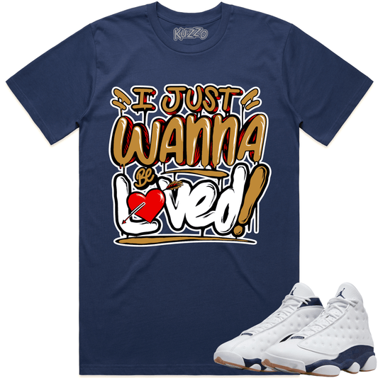 Midnight Navy 13s Shirt to Match - Jordan 13 Sneaker Tees - Loved