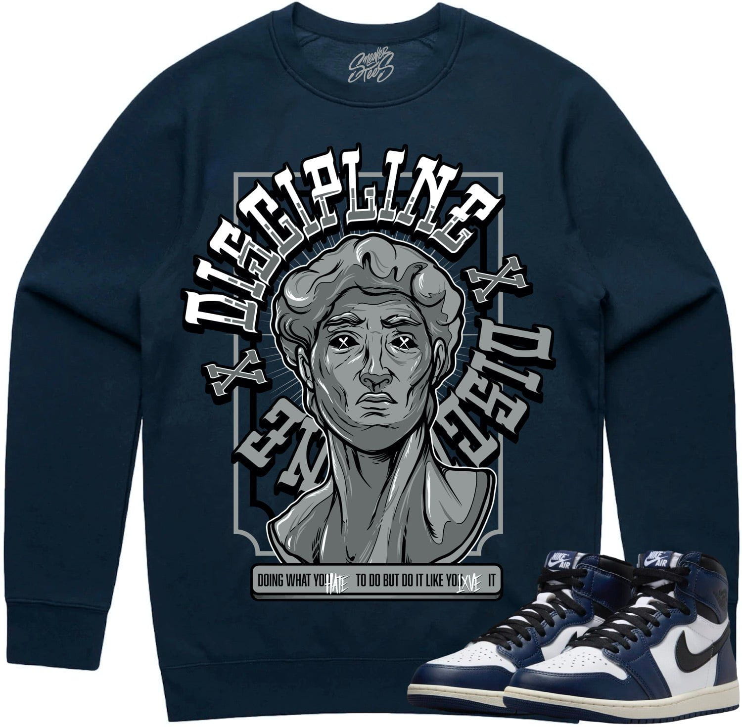 Midnight Navy 1s Sweater - Jordan 1 Sweater to Match - Discipline