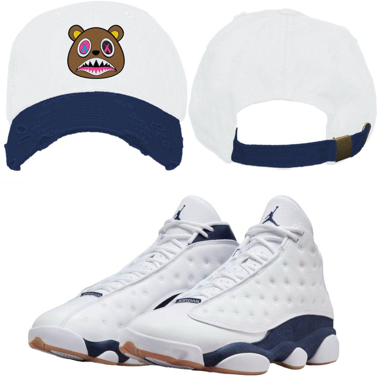 Midnight Navy Gum 13s Dad Hats - Crazy Baws