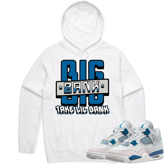 Military Blue 4s Hoodie - Jordan 4 Military Blue 4s Hoodie - Big Bank