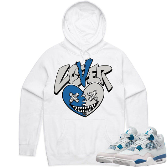 Military Blue 4s Hoodie - Jordan 4 Military Blue 4s Hoodie - Lover