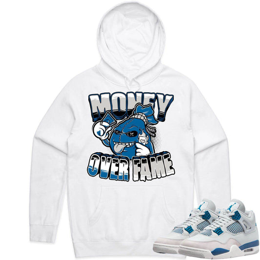 Military Blue 4s Hoodie - Jordan 4 Military Blue 4s Hoodie - MOF