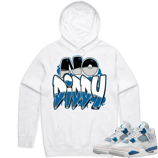 Military Blue 4s Hoodie - Jordan 4 Military Blue 4s Hoodie - NoDiddy