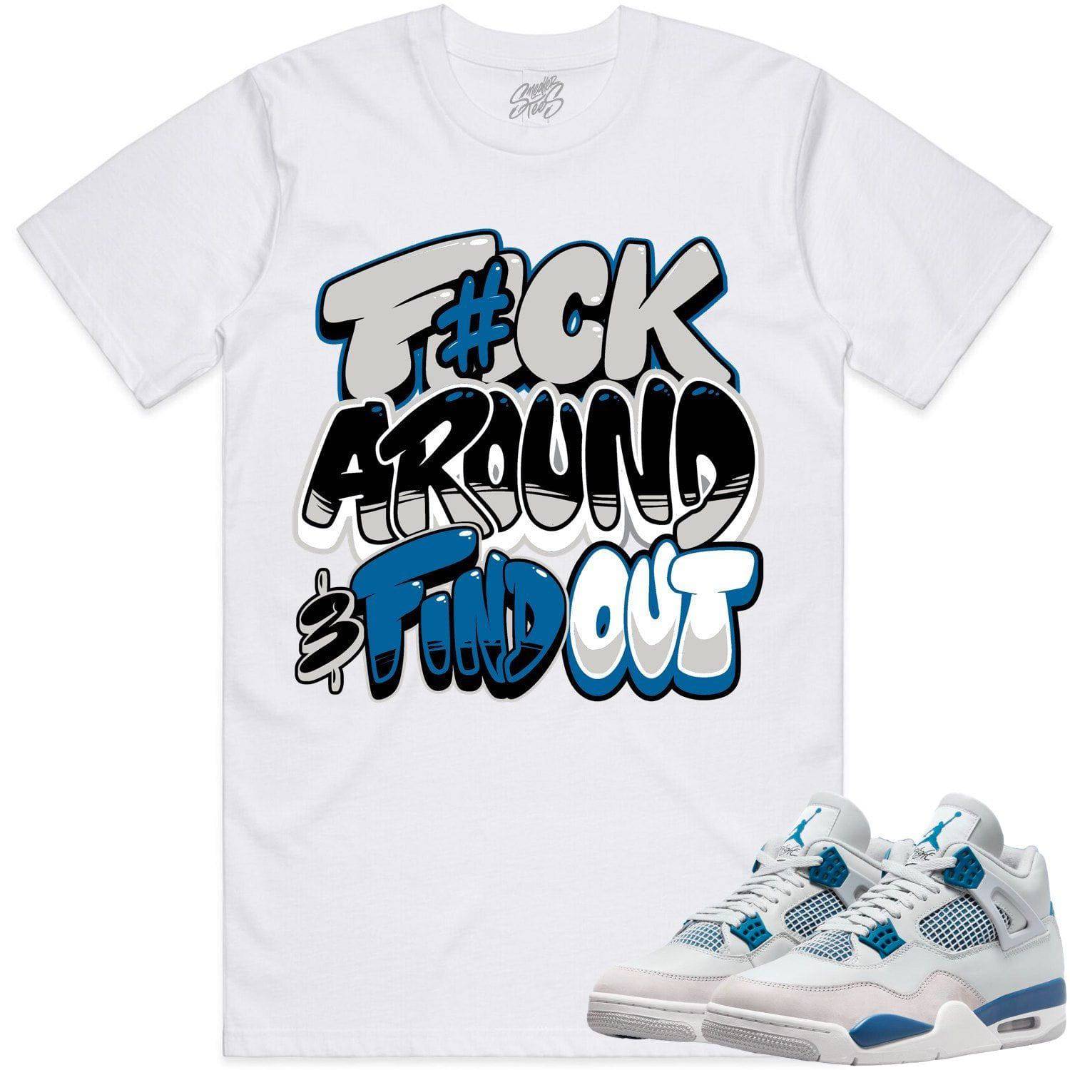 Military Blue 4s Shirt - Jordan 4 Military Blue Shirts - F#CK