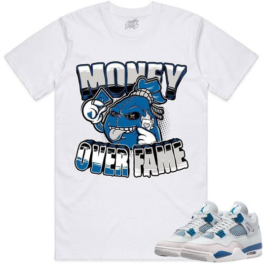 Military Blue 4s Shirt - Jordan 4 Military Blue Shirts - MOF