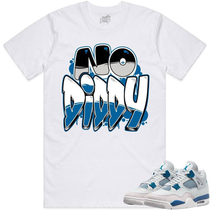 Military Blue 4s Shirt - Jordan 4 Military Blue Shirts - NoDiddy